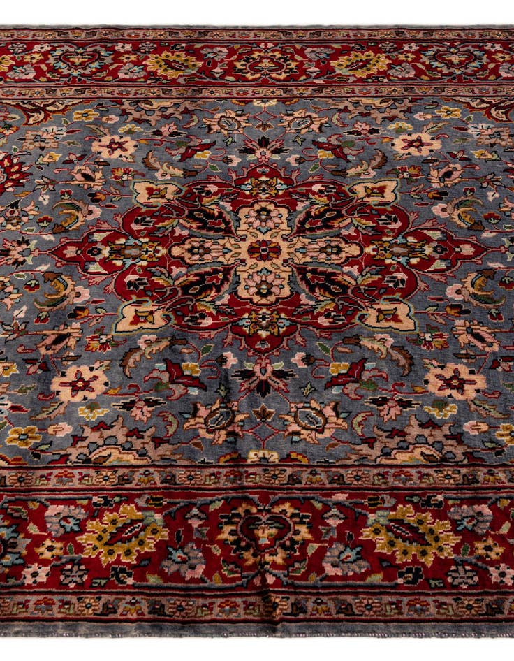 Detail image of  4' 1 x 6' 10  Hand Knotted Kashmir Wool Rug