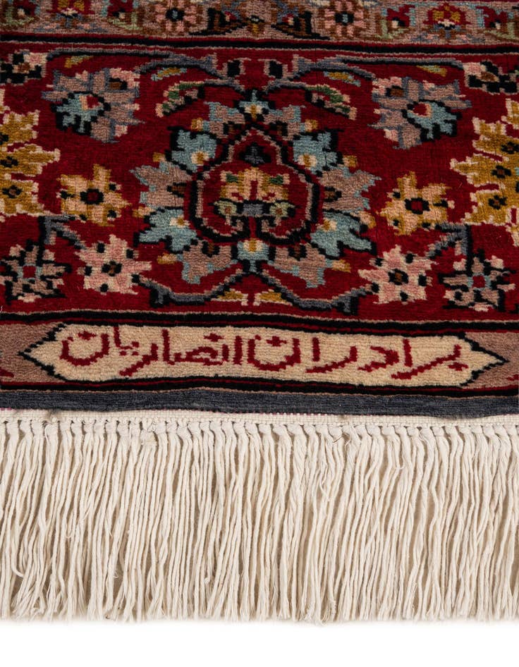 Detail image of  4' 1 x 6' 10  Hand Knotted Kashmir Wool Rug