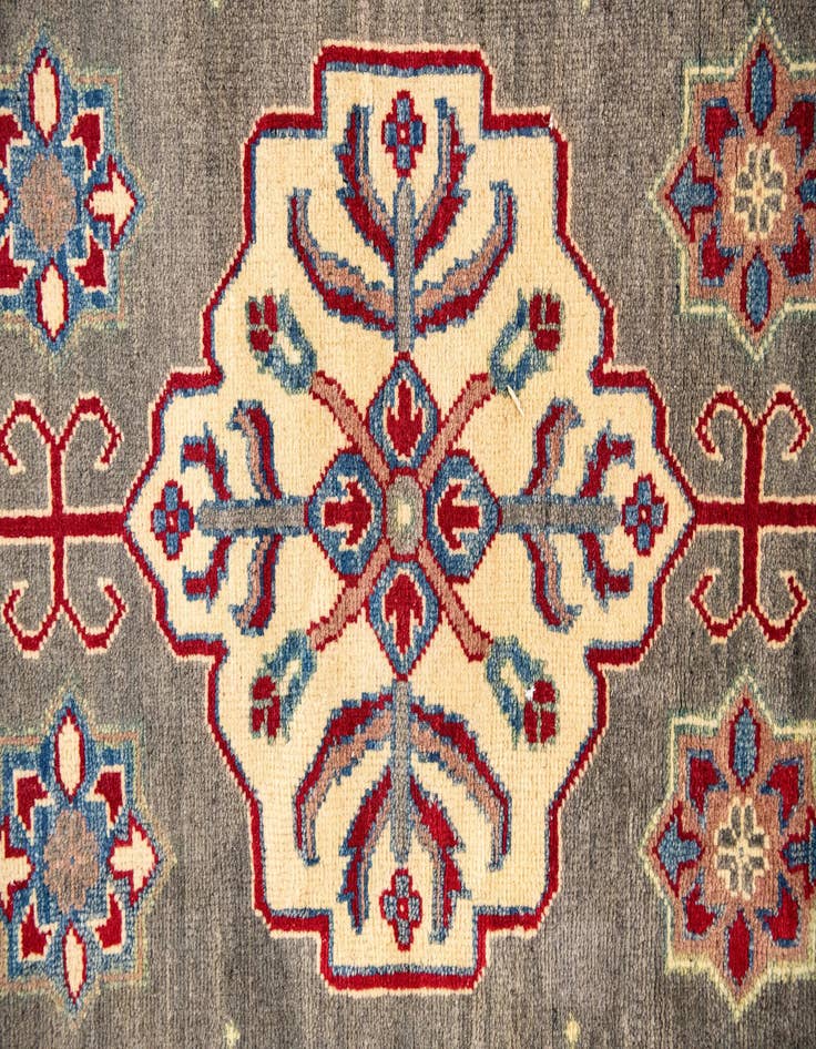 Detail image of  12' 10 x 19' 6  Hand Knotted Kazak Rug