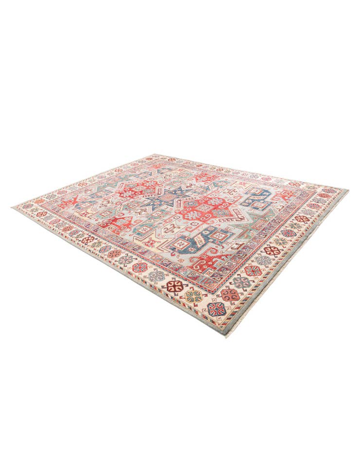 Detail image of  7' 10 x 9' 10  Hand Knotted Kazak Rug