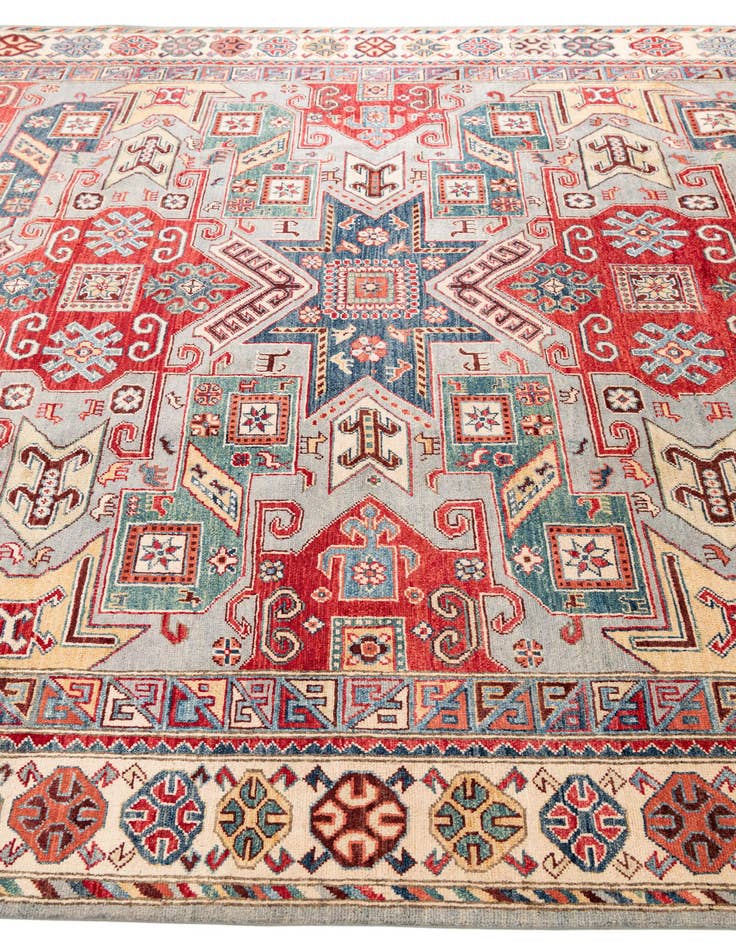 Detail image of  7' 10 x 9' 10  Hand Knotted Kazak Rug
