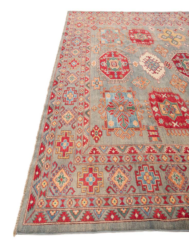 Detail image of  9' x 11' 10  Hand Knotted Kazak Rug