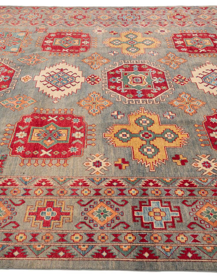 Detail image of  9' x 11' 10  Hand Knotted Kazak Rug
