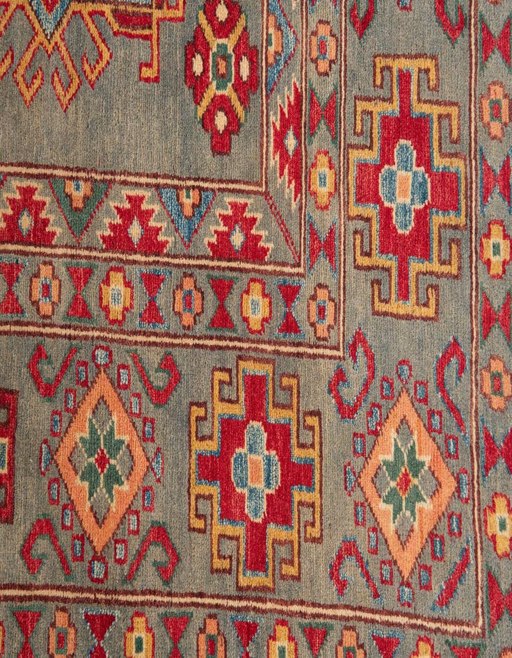 Detail image of  9' x 11' 10  Hand Knotted Kazak Rug