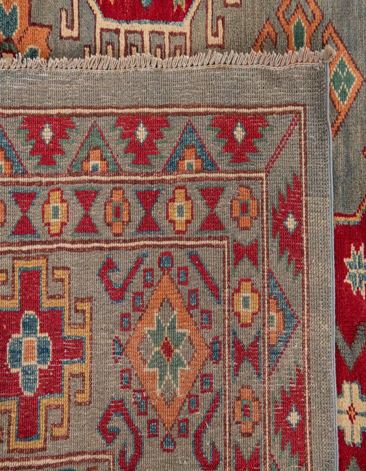 Detail image of  9' x 11' 10  Hand Knotted Kazak Rug