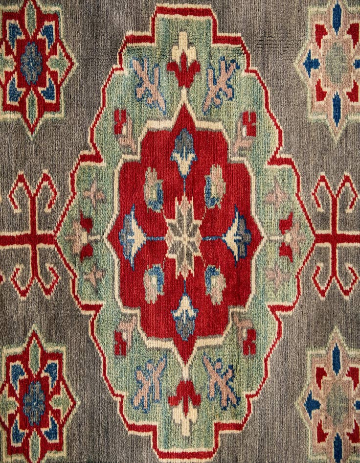 Detail image of  13' x 19' 2  Hand Knotted Kazak Rug