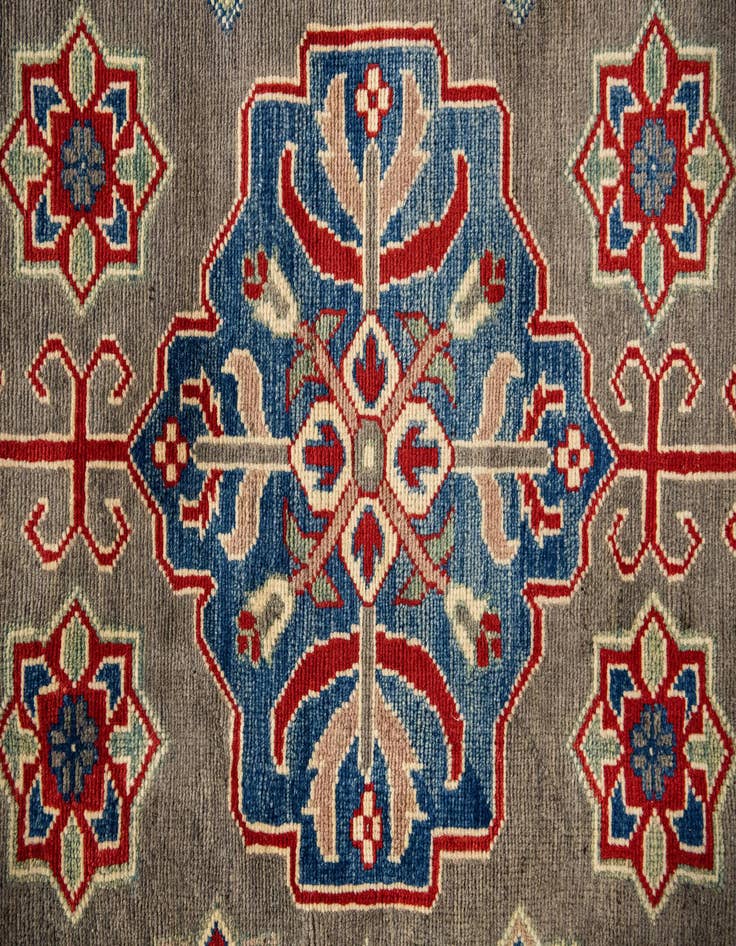 Detail image of  13' x 19' 2  Hand Knotted Kazak Rug