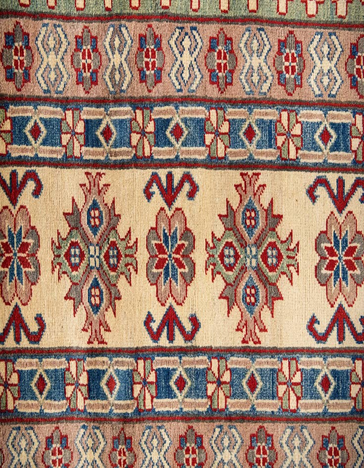 Detail image of  13' x 19' 2  Hand Knotted Kazak Rug
