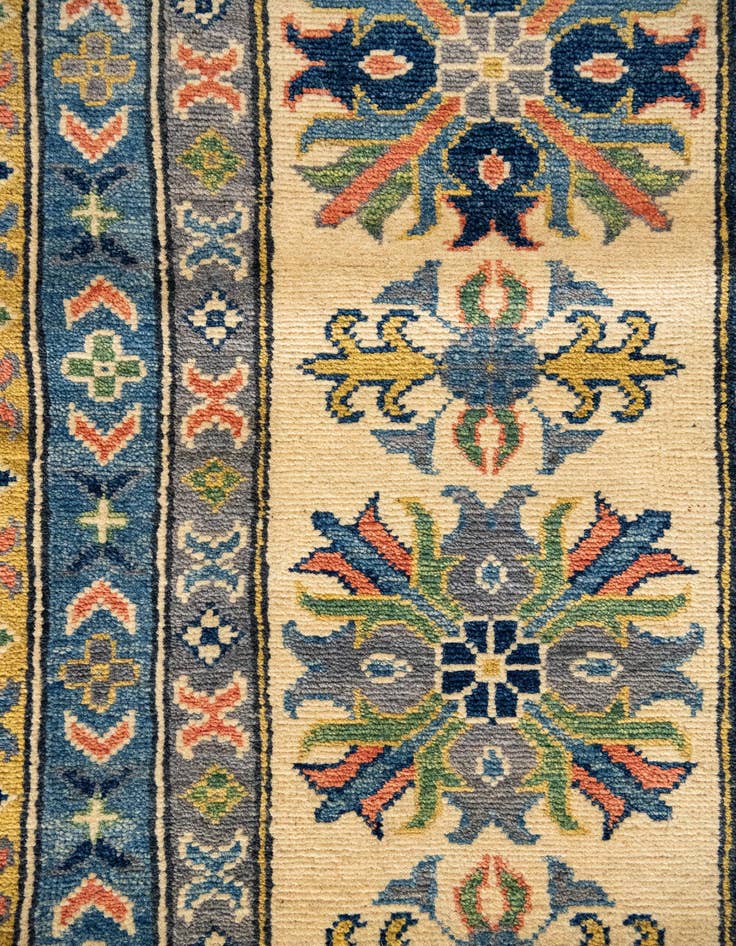 Detail image of  12' 2 x 15' 2  Hand Knotted Kazak Rug