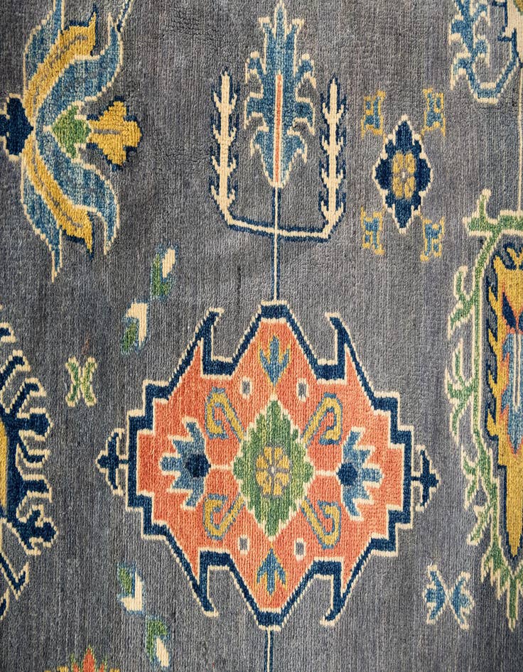 Detail image of  12' 2 x 15' 2  Hand Knotted Kazak Rug