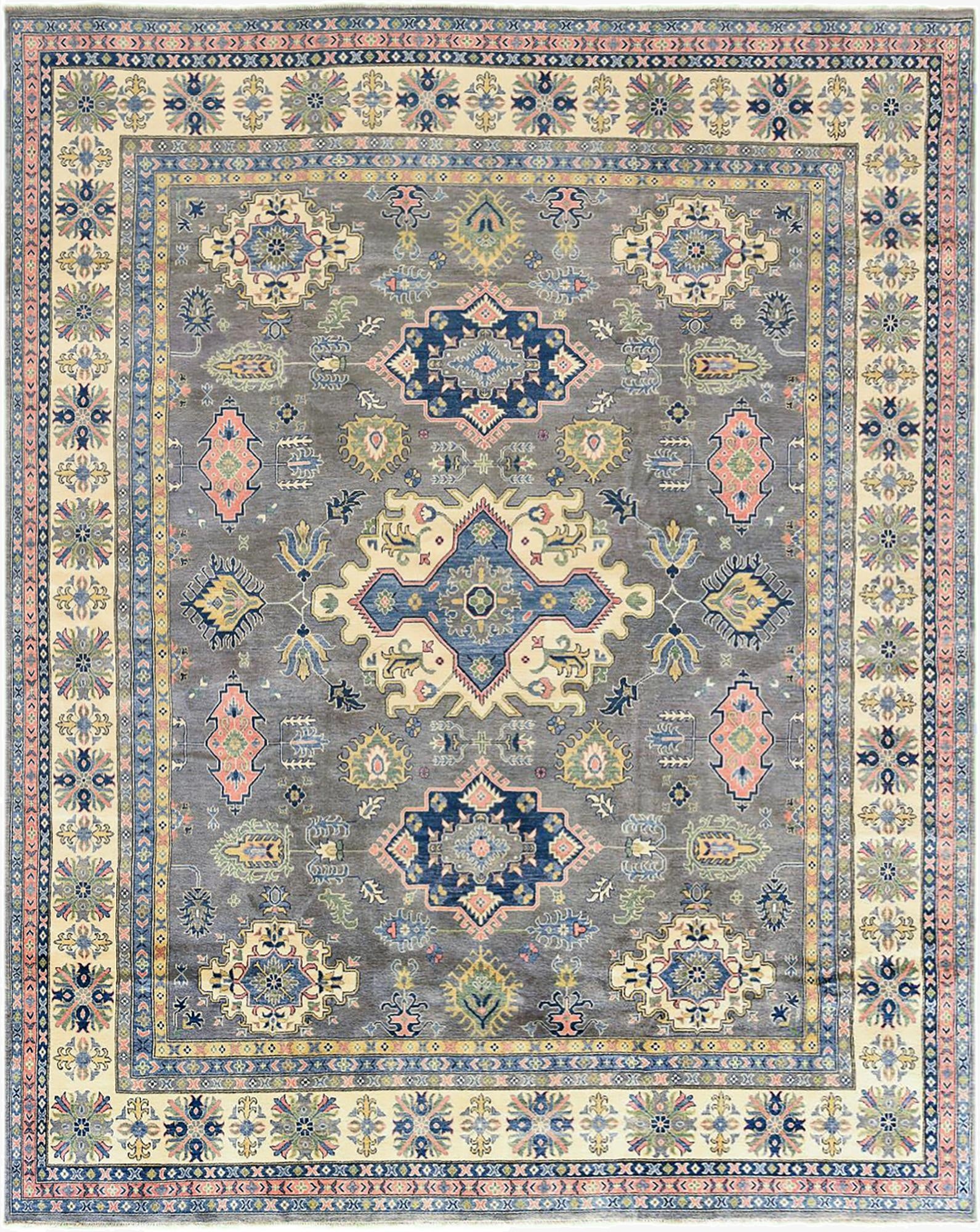  12' 2 x 15' 2  Hand Knotted Kazak Rug