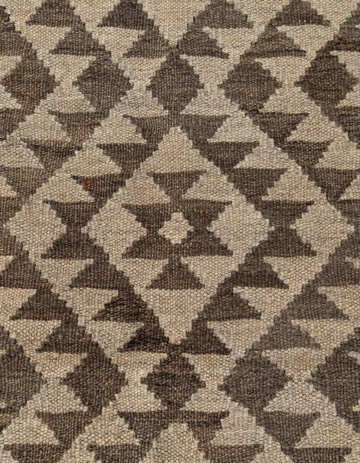 Detail image of  3' 5 x 4' 10  Hand Woven Kilim Maymana Wool Rug