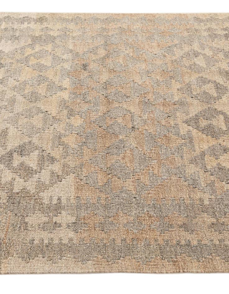 Detail image of  3' 3 x 4' 11  Hand Woven Kilim Maymana Wool Rug