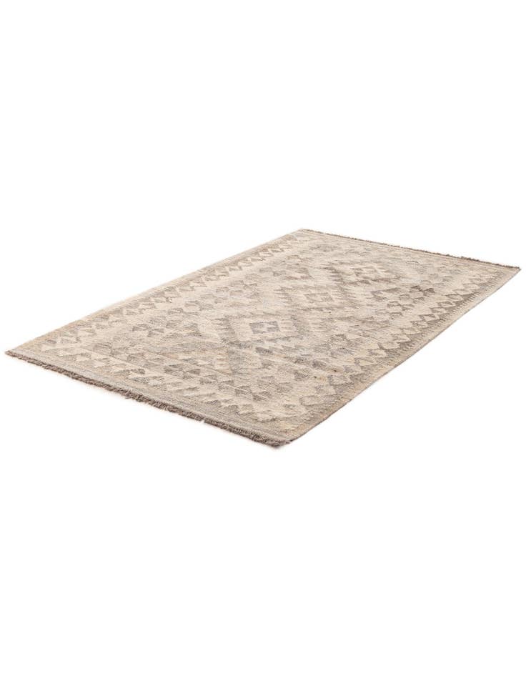 Detail image of  3' 3 x 5' 3  Hand Woven Kilim Maymana Wool Rug