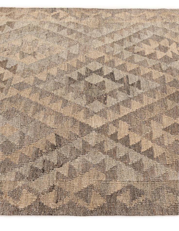 Detail image of  3' 4 x 5' 3  Hand Woven Kilim Maymana Wool Rug