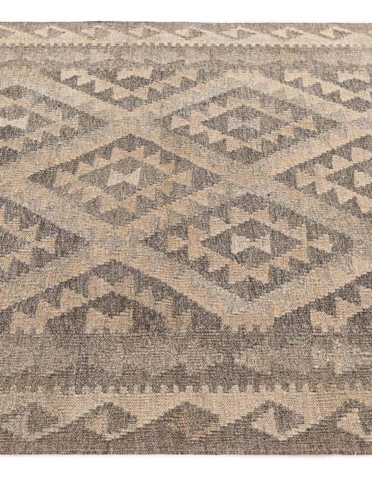 Detail image of  3' 6 x 4' 9  Hand Woven Kilim Maymana Wool Rug