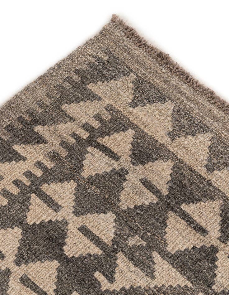 Detail image of  3' 6 x 5'  Hand Woven Kilim Maymana Wool Rug