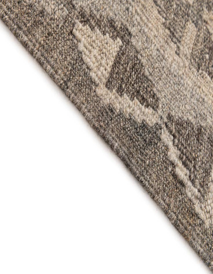 Detail image of  3' 7 x 4' 10  Hand Woven Kilim Maymana Wool Rug