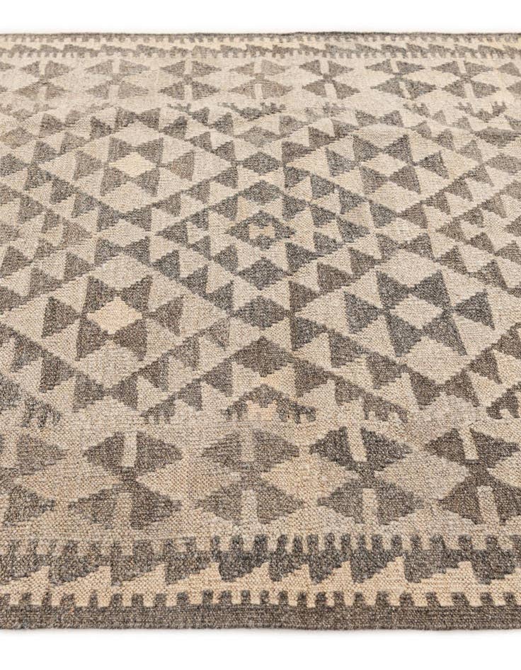 Detail image of  3' 6 x 5' 2  Hand Woven Kilim Maymana Wool Rug