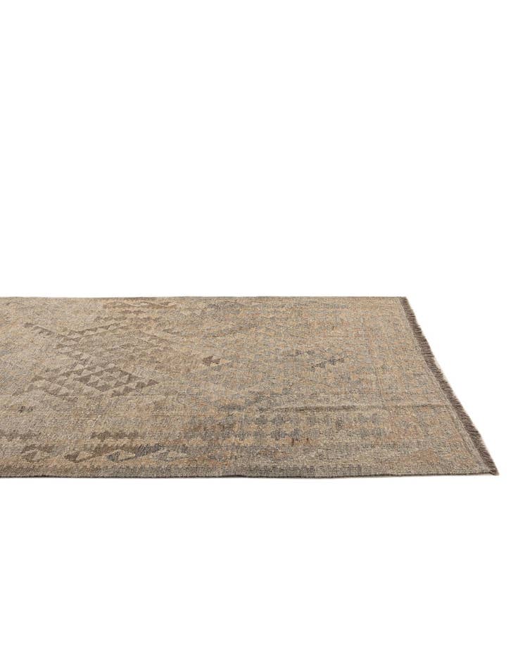 Detail image of  4' x 5' 10  Hand Woven Kilim Maymana Wool Rug