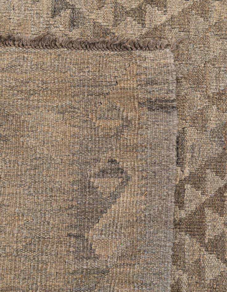Detail image of  4' x 5' 10  Hand Woven Kilim Maymana Wool Rug