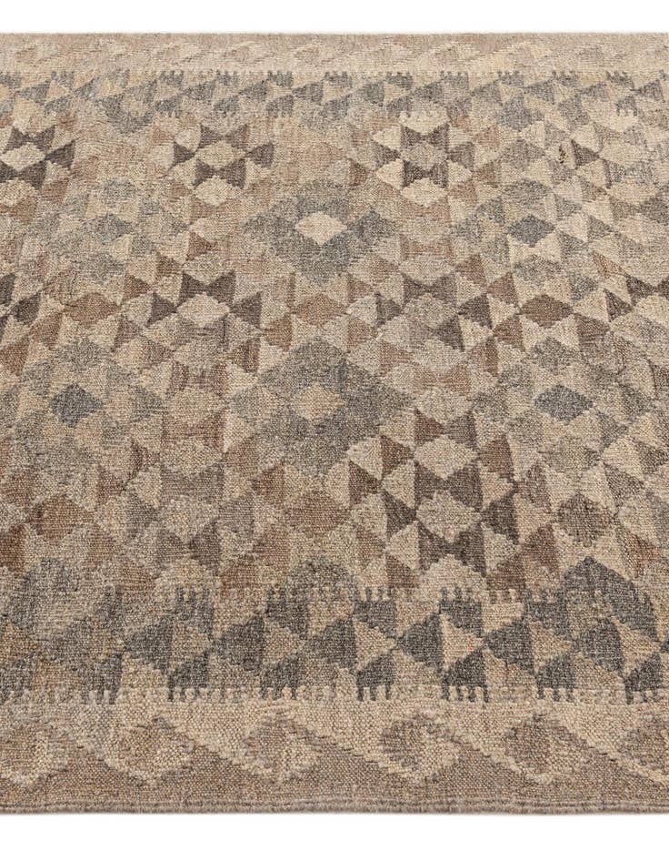 Detail image of  3' 10 x 5' 10  Hand Woven Kilim Maymana Wool Rug