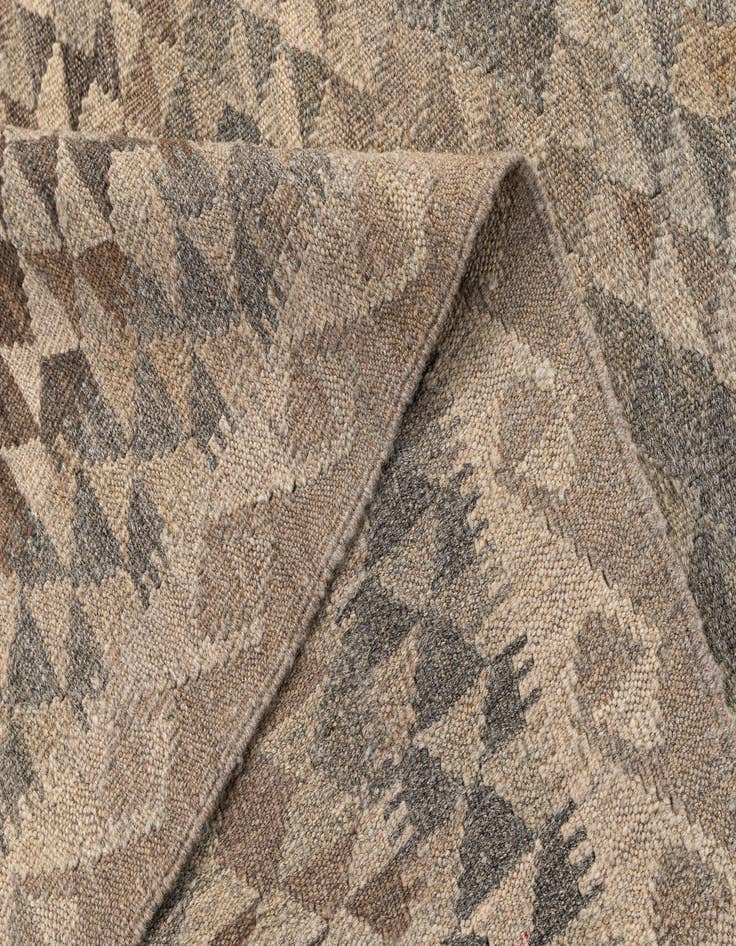 Detail image of  3' 10 x 5' 10  Hand Woven Kilim Maymana Wool Rug