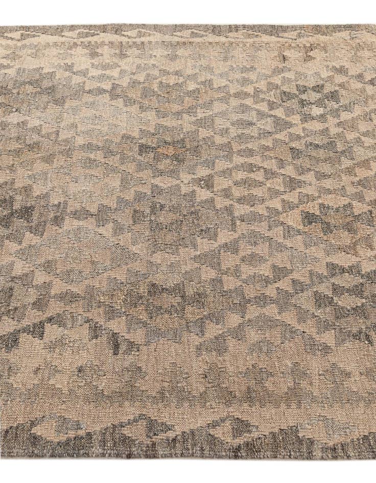 Detail image of  4' x 5' 11  Hand Woven Kilim Maymana Wool Rug