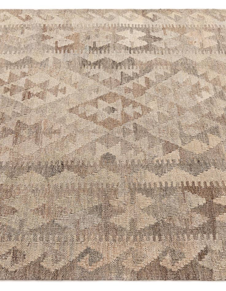 Detail image of  3' 10 x 5' 10  Hand Woven Kilim Maymana Wool Rug