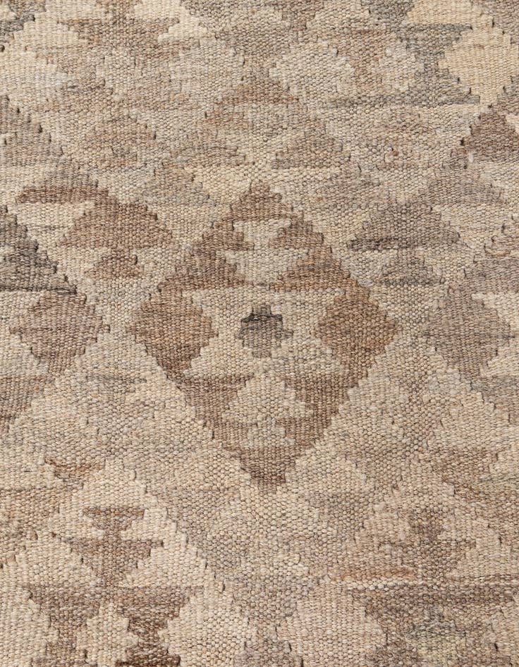 Detail image of  3' 10 x 5' 10  Hand Woven Kilim Maymana Wool Rug
