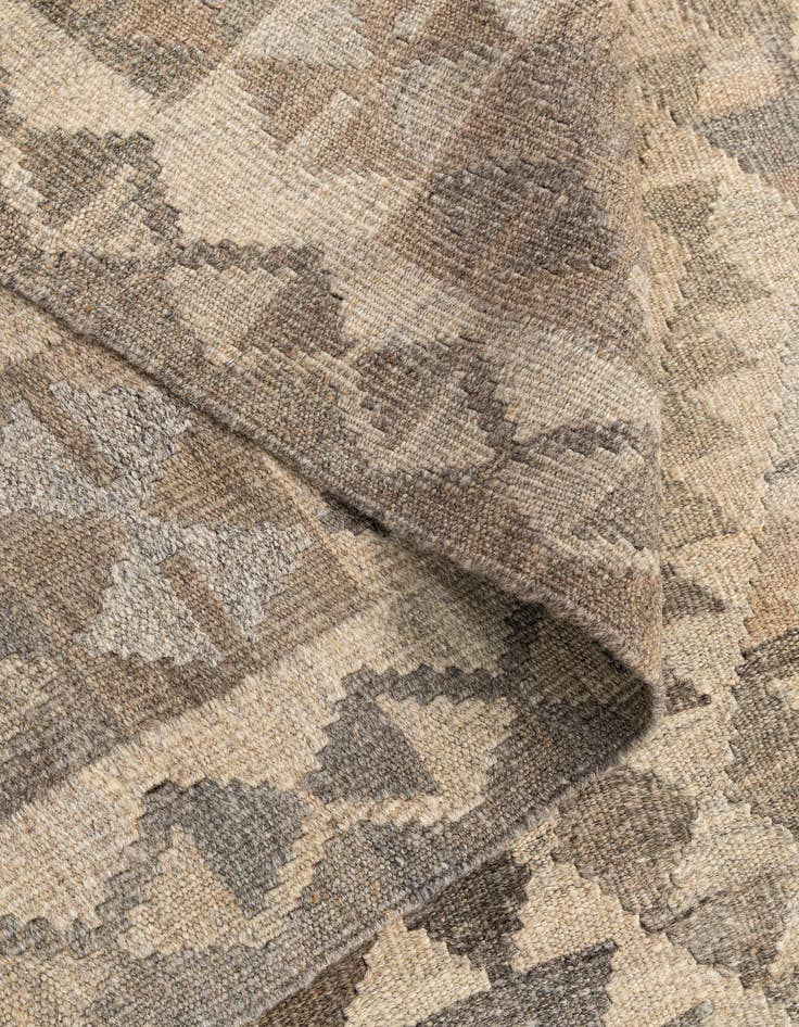 Detail image of  4' x 5' 11  Hand Woven Kilim Maymana Wool Rug