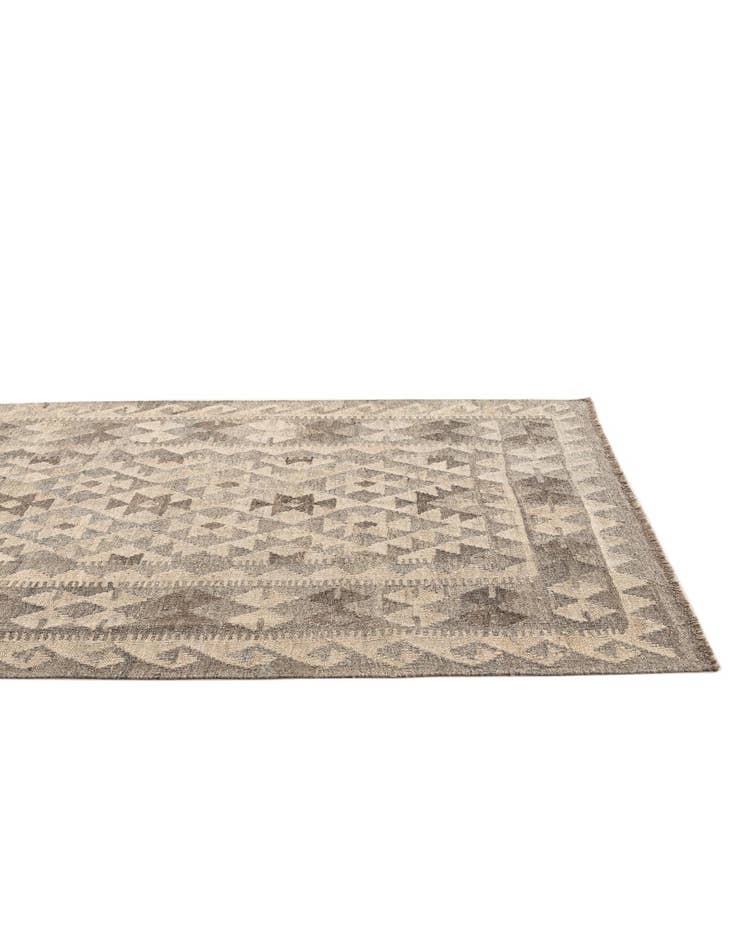 Detail image of  4' x 5' 11  Hand Woven Kilim Maymana Wool Rug