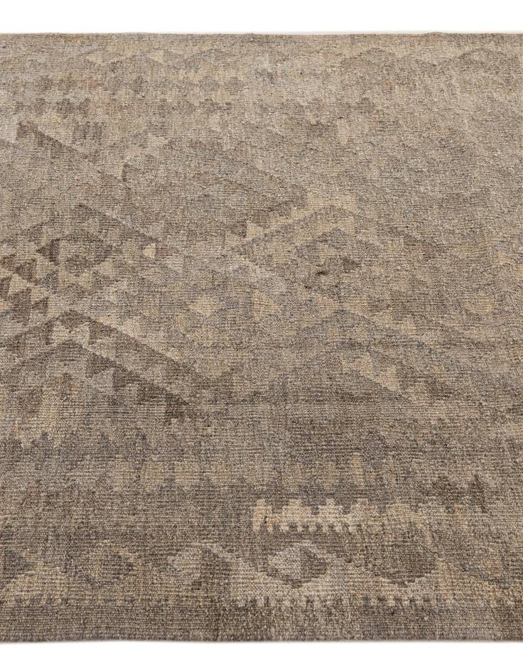 Detail image of  4' x 5' 9  Hand Woven Kilim Maymana Wool Rug