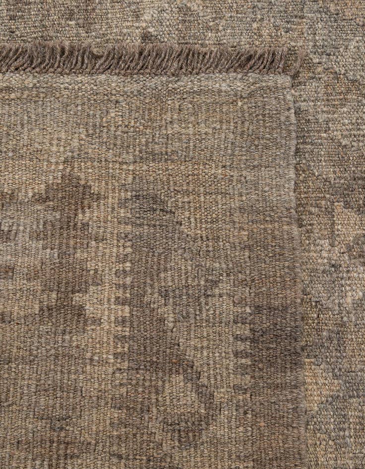 Detail image of  4' x 5' 9  Hand Woven Kilim Maymana Wool Rug