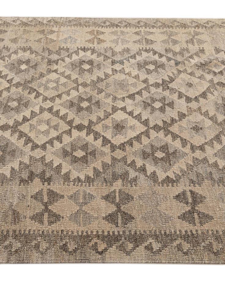 Detail image of  3' 11 x 6'  Hand Woven Kilim Maymana Wool Rug