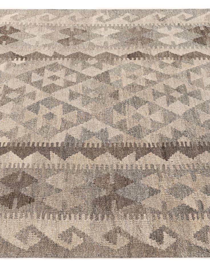 Detail image of  3' 11 x 6'  Hand Woven Kilim Maymana Wool Rug