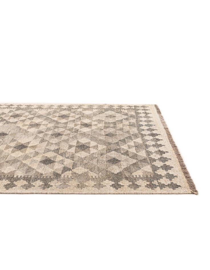 Detail image of  4' x 5' 11  Hand Woven Kilim Maymana Wool Rug