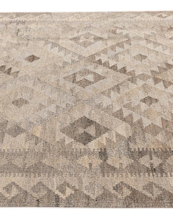Detail image of  4' x 5' 9  Hand Woven Kilim Maymana Wool Rug