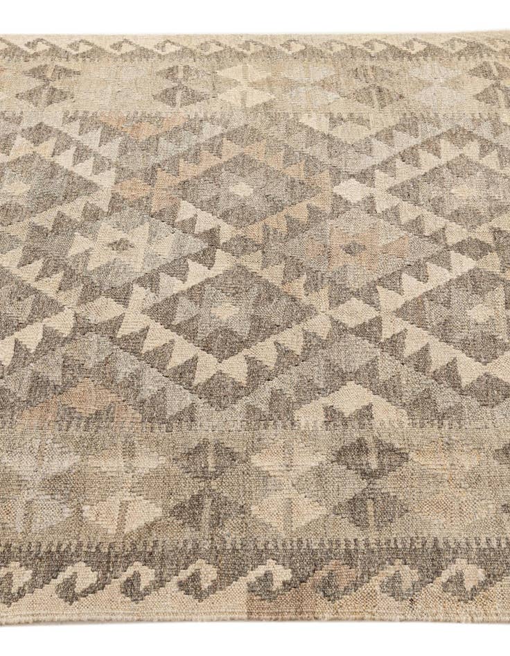 Detail image of  3' 10 x 6' 4  Hand Woven Kilim Maymana Wool Rug