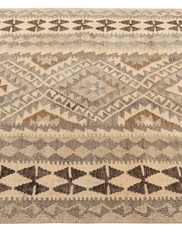 Detail image of  3' 11 x 6' 3  Hand Woven Kilim Maymana Wool Rug