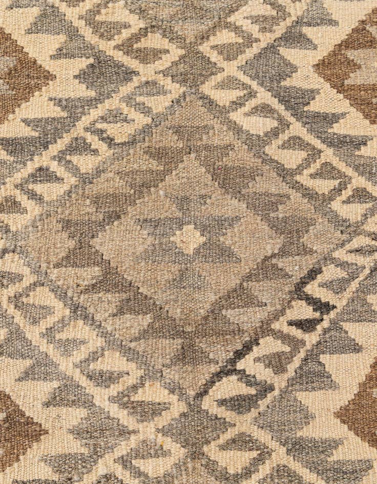 Detail image of  3' 11 x 6' 3  Hand Woven Kilim Maymana Wool Rug