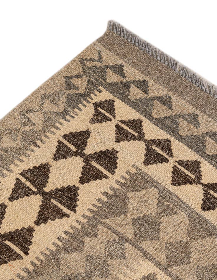 Detail image of  3' 11 x 6' 3  Hand Woven Kilim Maymana Wool Rug