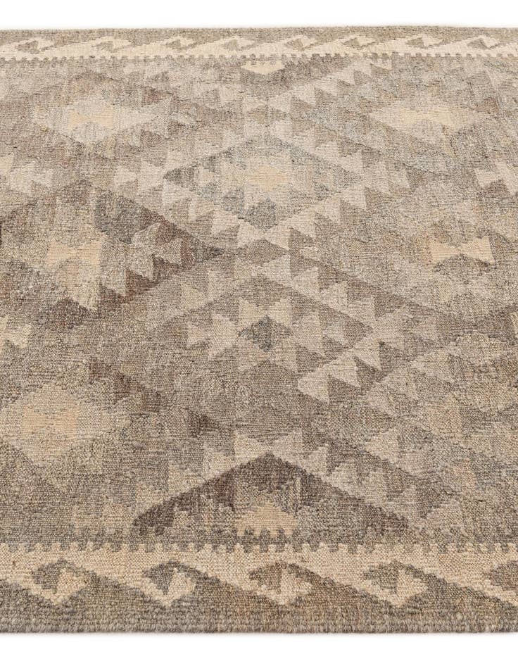 Detail image of  4' 3 x 5' 8  Hand Woven Kilim Maymana Wool Rug