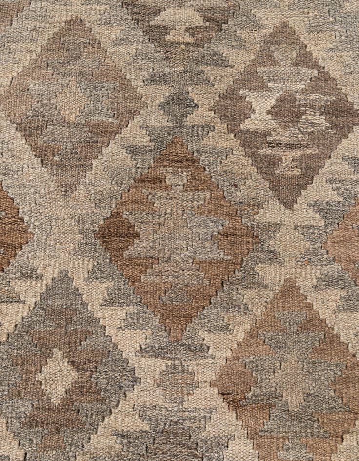 Detail image of  4' 3 x 6' 6  Hand Woven Kilim Maymana Wool Rug