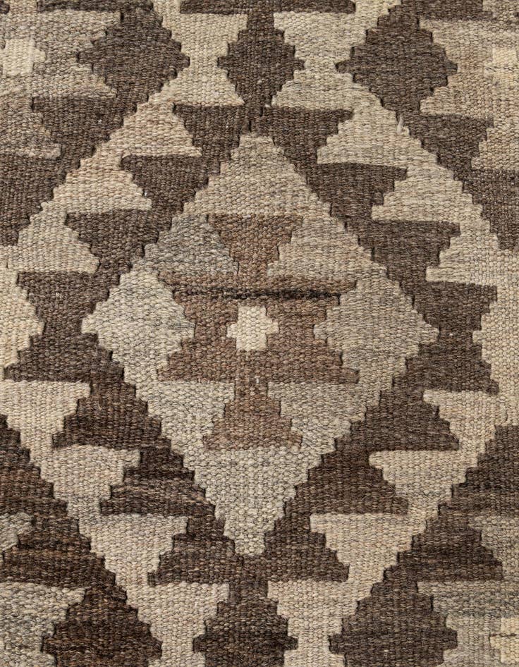 Detail image of  4' 8 x 6' 8  Hand Woven Kilim Maymana Wool Rug