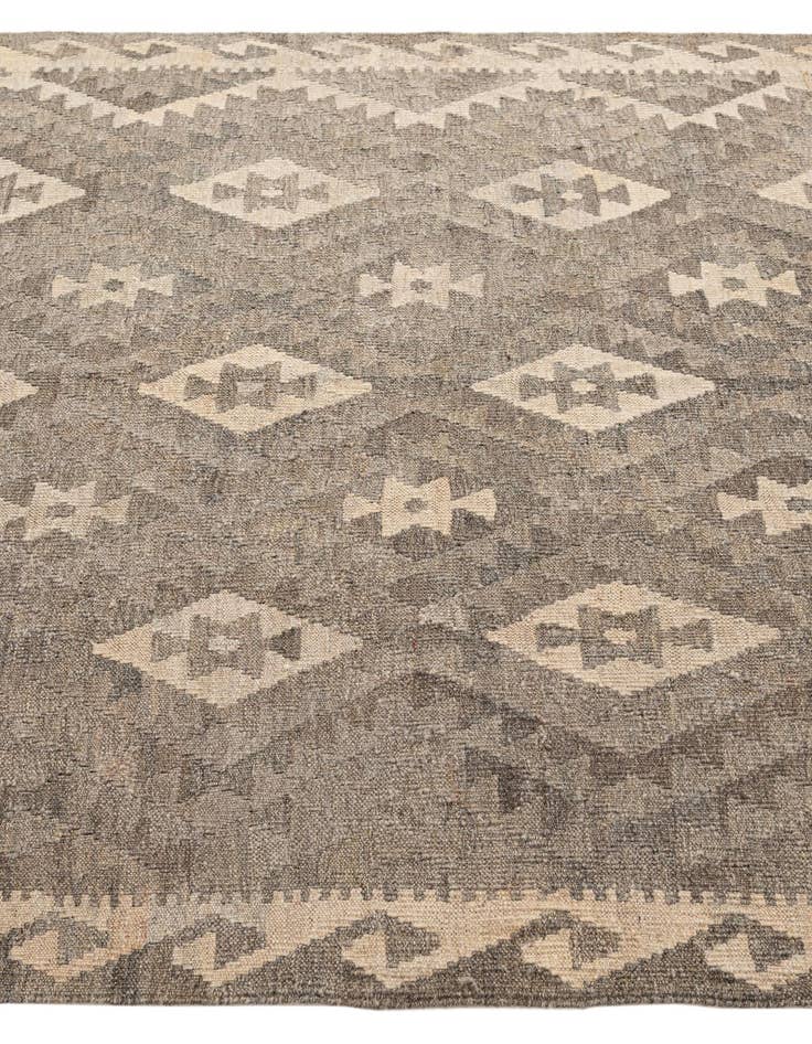 Detail image of  5' 2 x 6' 7  Hand Woven Kilim Maymana Wool Rug