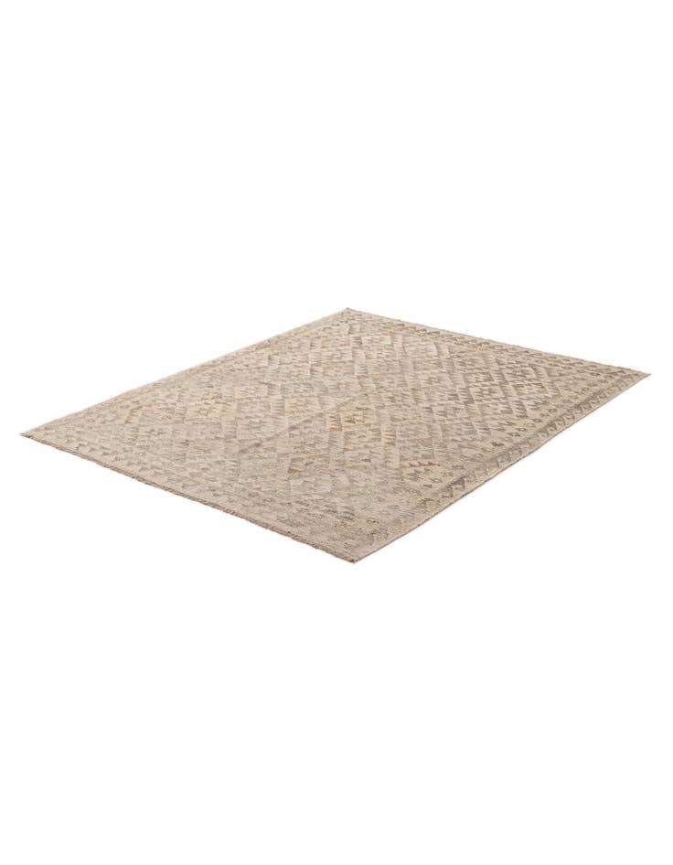 Detail image of  5' x 6' 7  Hand Woven Kilim Maymana Wool Rug