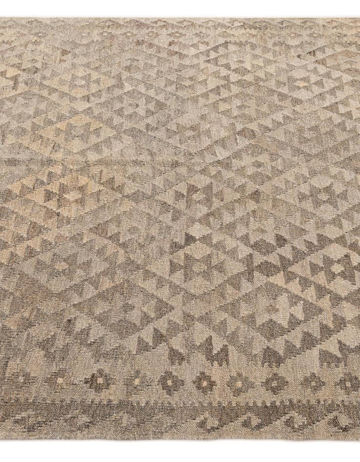 Detail image of  5' x 6' 7  Hand Woven Kilim Maymana Wool Rug