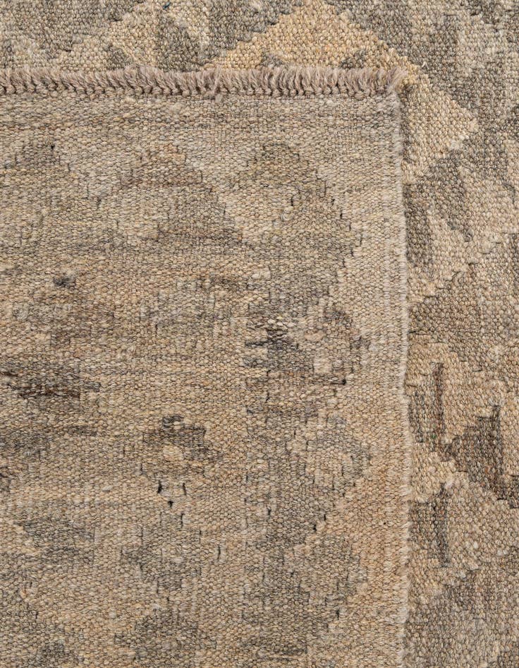 Detail image of  5' x 6' 7  Hand Woven Kilim Maymana Wool Rug