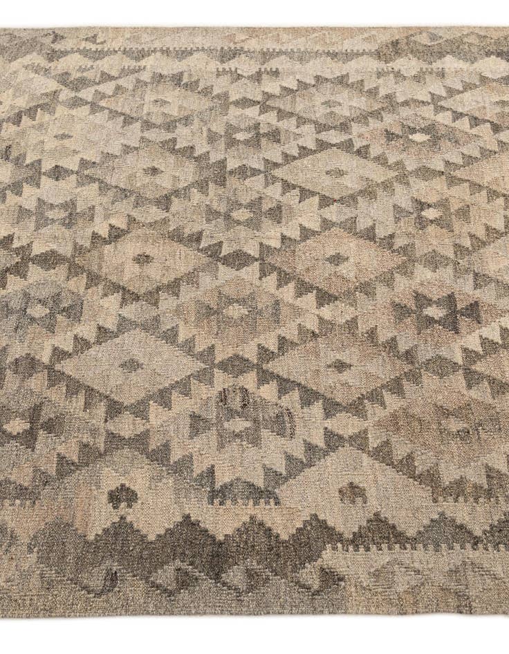 Detail image of  4' 11 x 6' 7  Hand Woven Kilim Maymana Wool Rug